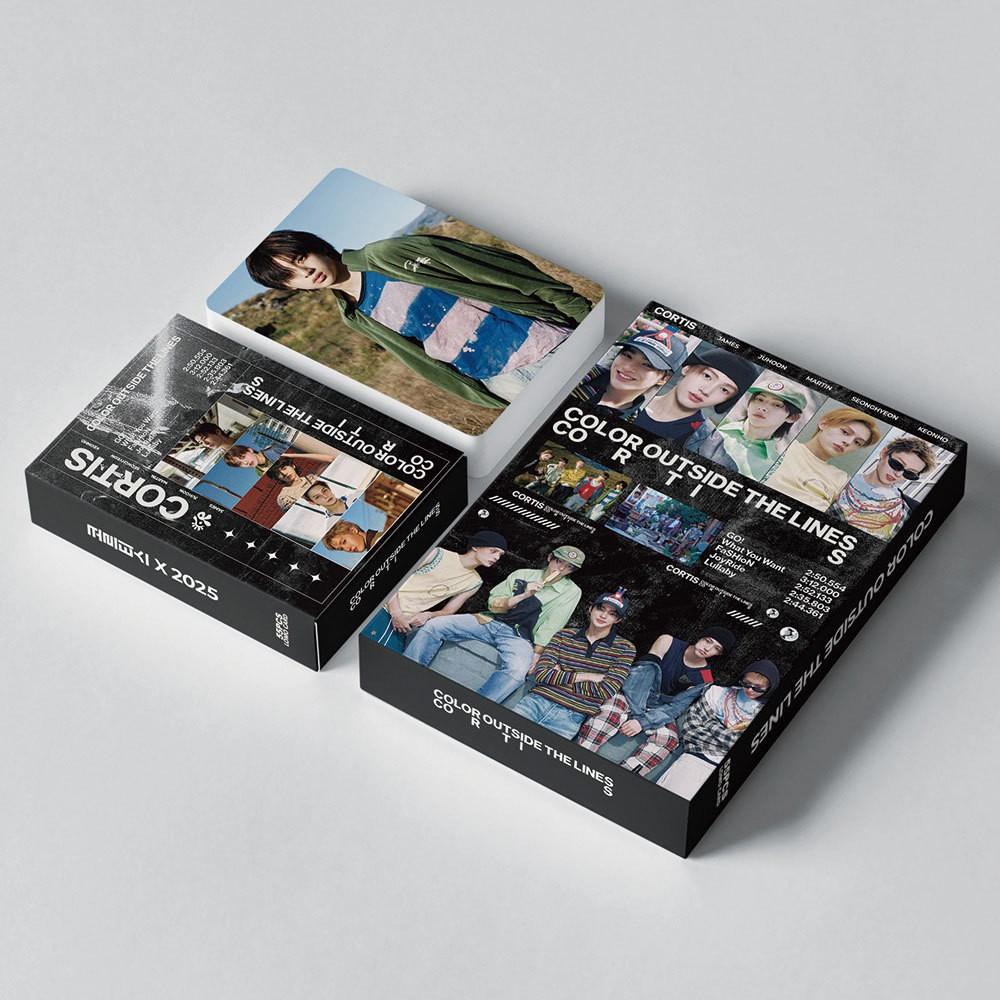 Kpop Small Card Cortis Korean Group Debut Album Color Outside the Lines High-Definition Card, Collectible Kpop Merchandise