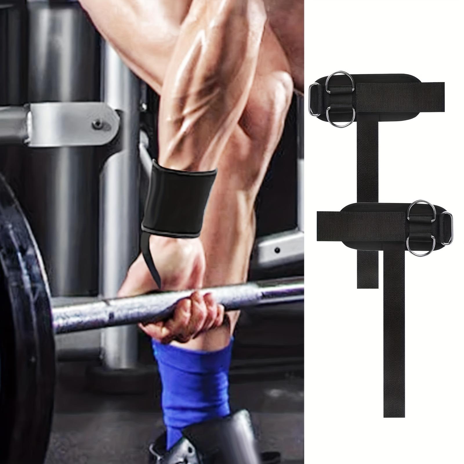 Weightlifting Assistance Ankle Strap, Fitness Wrist Support, Bench Press Bar Pull-Up Back Pull Anti-Slip Grip Strength Enhancer