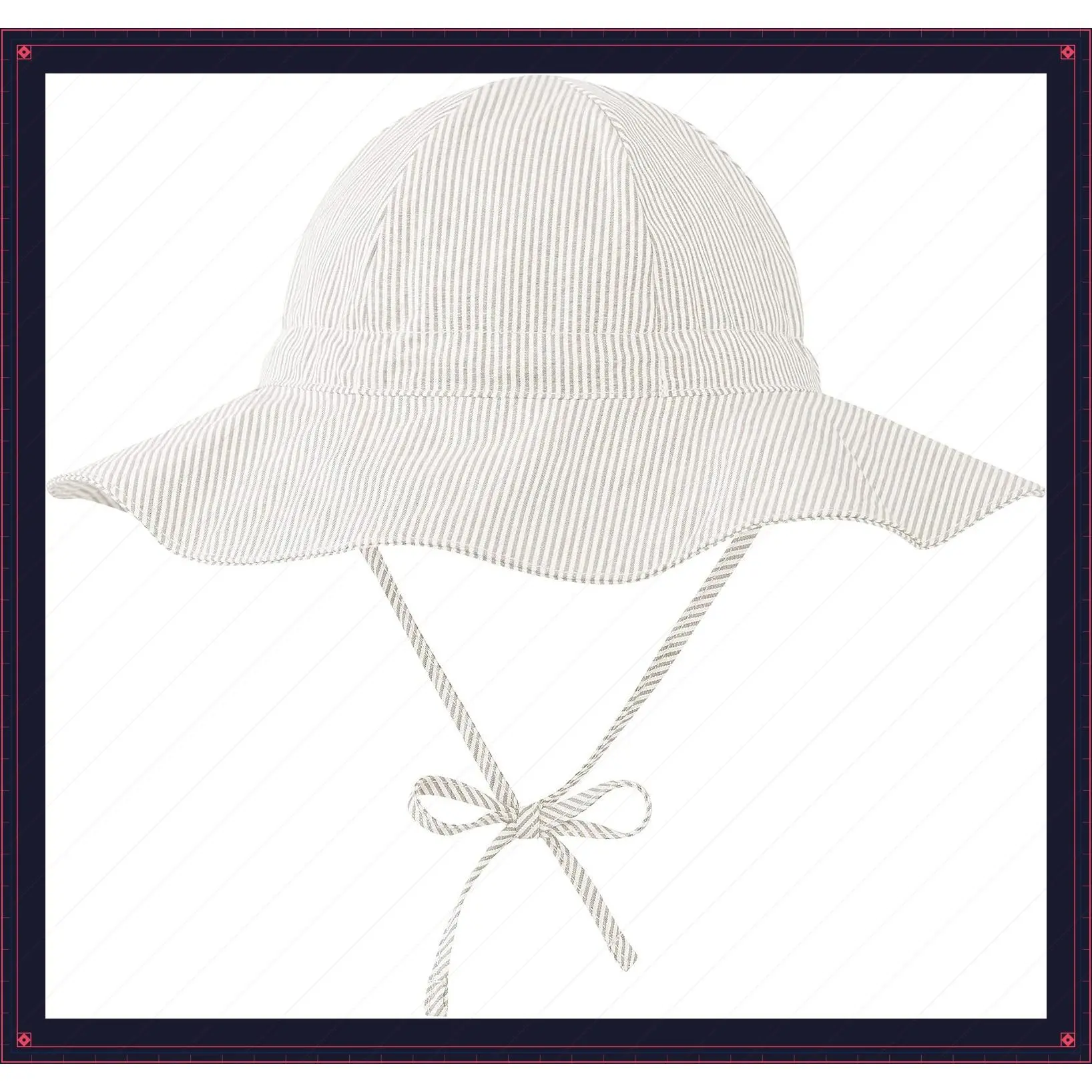 UPF 50+ Baby Sun Hat for Baby Girl Boy 0-4T - Wide Brim Toddler Bucket Hat Adjustable Strap Infant Hats for OutdoorGift