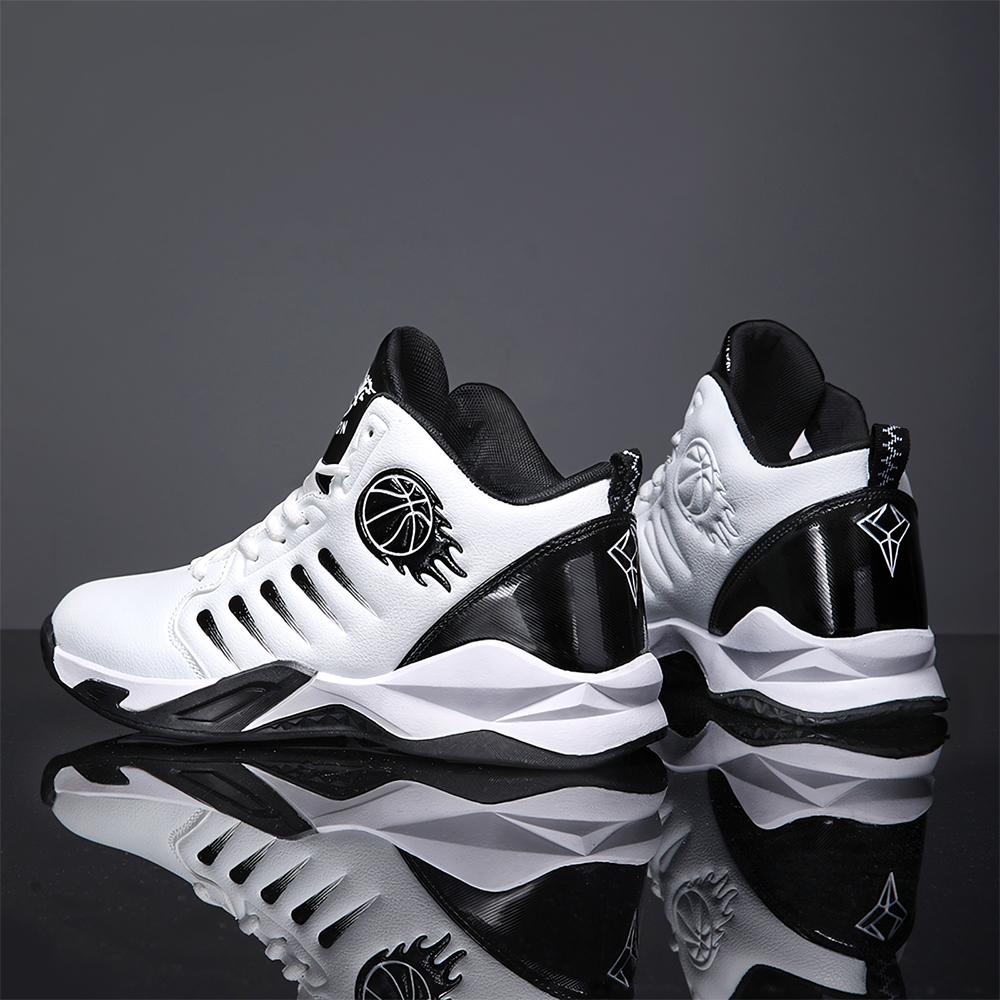 Ubetif Men's Fashionable Sports Shoes with Anti-Slip Soles Shock-Absorbing Rebounding Properties Durable Wear-Resistant Basketball Shoes for Boys and Men