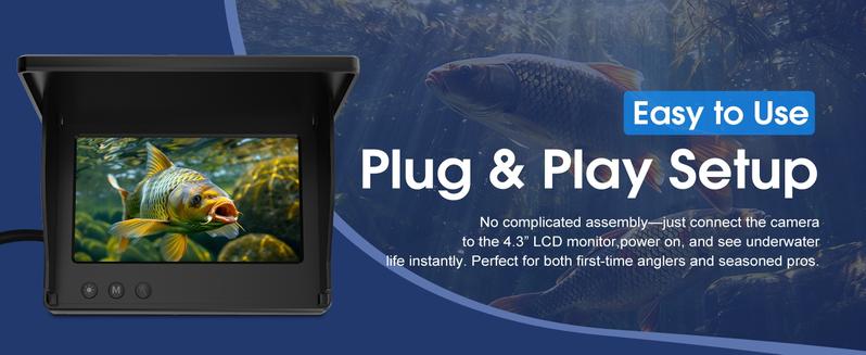 Christmas Gifts Underwater Fishing Camera, Fish Finder with 4.3 Inch Screen and Waterproof Camera, Fall Gifts, Underwater Fish Finder, Fishing Equipment, Fishing Stuff, for Fish Tank Christmas Gifts Underwater Fishing Camera, Fish Finder with 4.3 Inch Screen and Waterproof Camera, Fall Gifts, Underwater Fish Finder, Fishing Equipment, Fishing Stuff, for Fish Tank