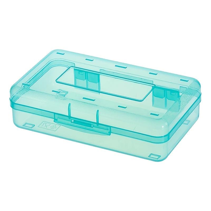 Large Capacity Multi-Functional Plastic Storage Box, Transparent Pencil Case, Simple Stationery Box for Students, Art Sketching Supplies Organizer