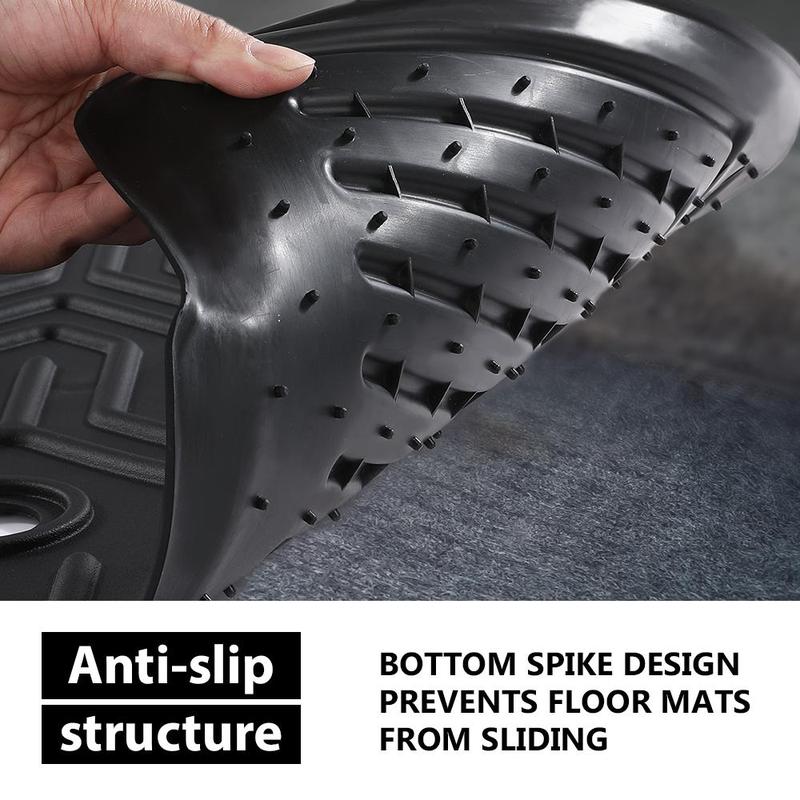 For 2023-2024 Honda Pilot TPE Floor Mats All Weather Floor Mats Rubber Liners,Waterproof Anti-slip Durable Floor Mats,Car Accessories