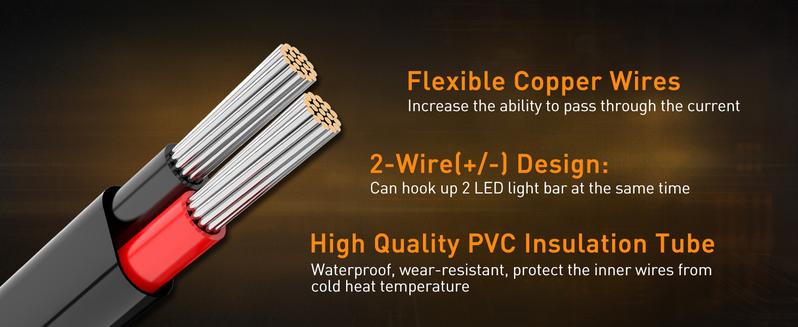 NAOEVO 4 Inch LED Pod Lights, Spot Flood Amber Lights with 2 Leads Wiring Harness, Cube Pods for Truck, Boat, ATV, UTV, 2 Pcs (Amber)