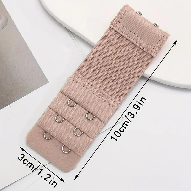 3pcs 2 Hooks Bra Strap Extenders, Comfortable Adjustable Bra Band For Braless Look, Women's Lingerie & Underwear Accessories