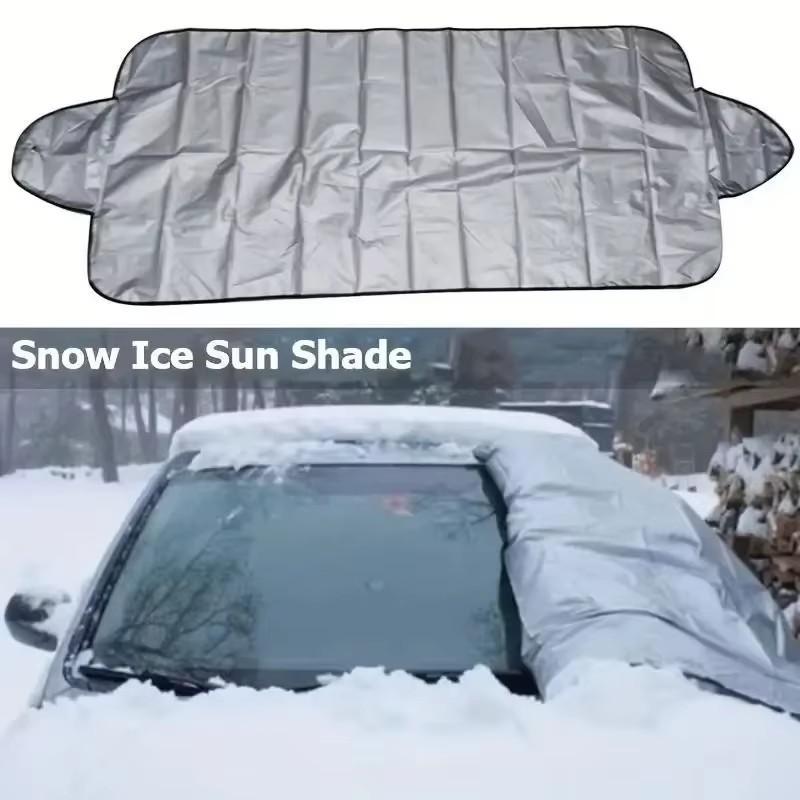 Foldable Car Sunshade Windshield Protector, Protects Snow, Sunlight, Rain, Easy Installation and Removal, Essential Car Accessory