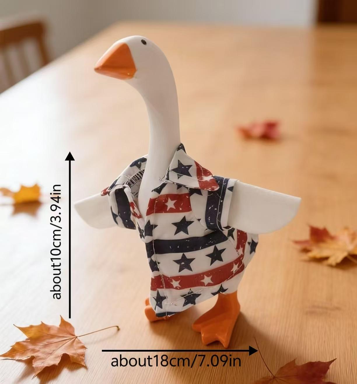 Independence Day Style Porch Goose, Desktop Decoration Accessories, Creative Holiday Handmade Clothing (no Goose Included)