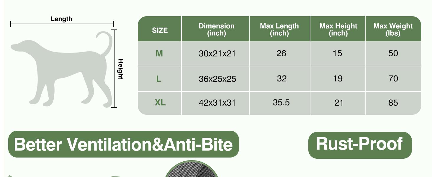 Collapsible Travel Dog Crate for Medium Large Dogs, Portable Oxford Cloth Dog Crate 4-Door Foldable Soft Kennel with Chew-Proof Mesh Windows for Indoor & Outdoor Travel,with Storage Bag,Grey