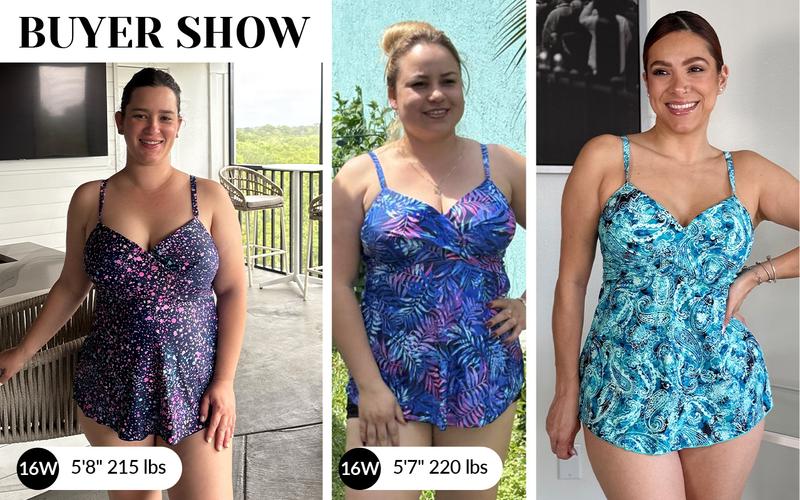 Aqua Eve Women's Underwire Tankini Swimsuit - Twist V Neck Flowy Bathing Suit Top Only, No Bottom