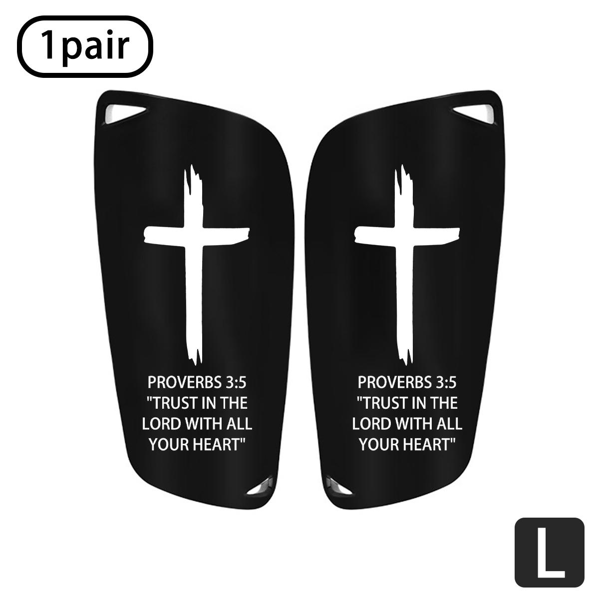 Bible Cross Leg Guards, High Elastic Buffer Material, Shock Absorption, Full Protection, Ergonomic Design, No Rubbing, Ideal for Soccer