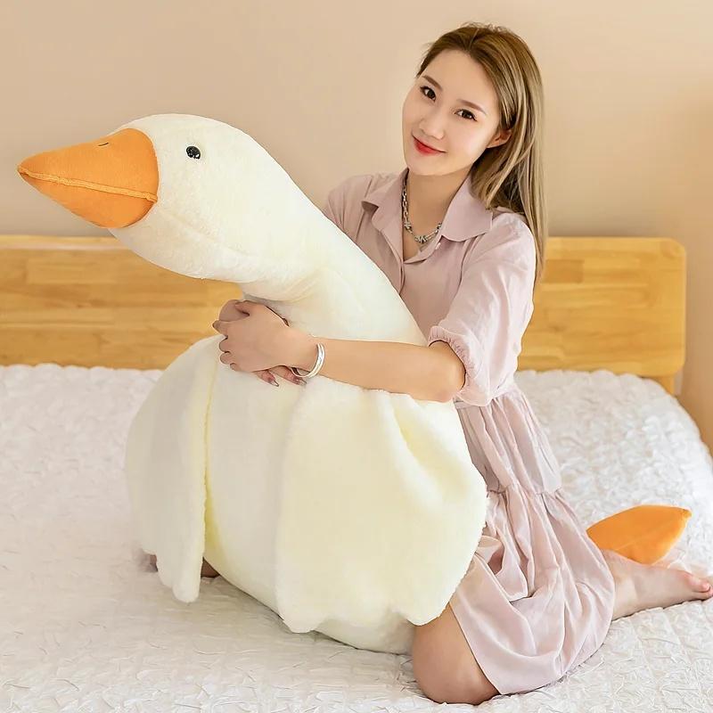 Funny Goose Soft Plush Stuffed Animal Toy, 35-130cm Stuffed Animals, Multi-Use Sleeping Pillow & Sofa Cushion, Ideal Gift for Kids for Birthday & Holiday Occasions