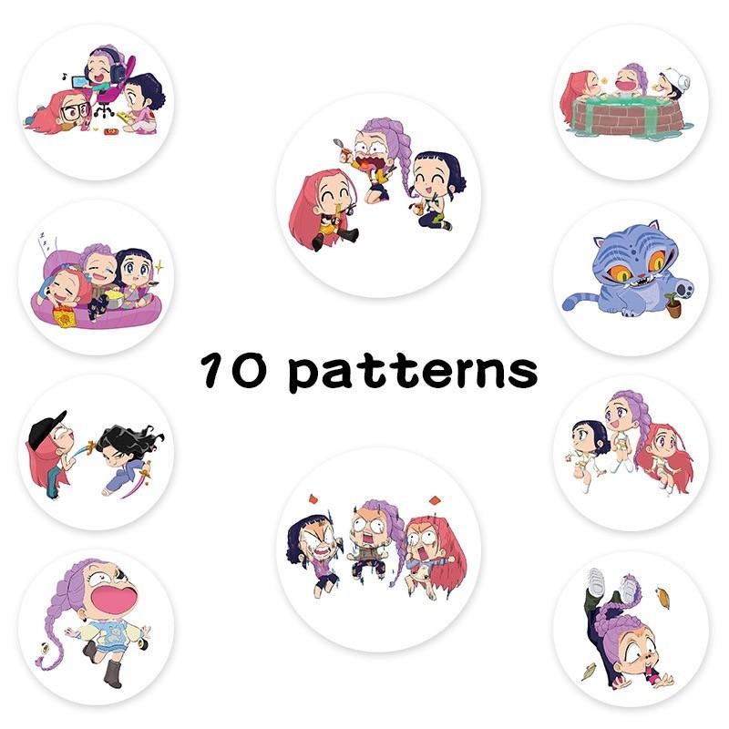 500 Sheets Per Roll Bestselling Multi-Style Roll Stickers, Sealing Tape Decorative Small Stickers, Hot Selling Packaging Accessories