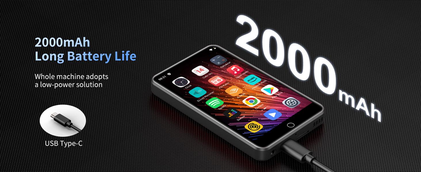 80gb Mp3 Player with Bluetooth-compatible and WiFi, Spotify, Apple Music, Deezer, Audible, 4-Inch Touch Screen Android, Speaker, Fm Radio 80gb Mp3 Player with Bluetooth-compatible and WiFi, Spotify, Apple Music, Deezer, Audible, 4-Inch Touch Screen Android, Speaker, Fm Radio