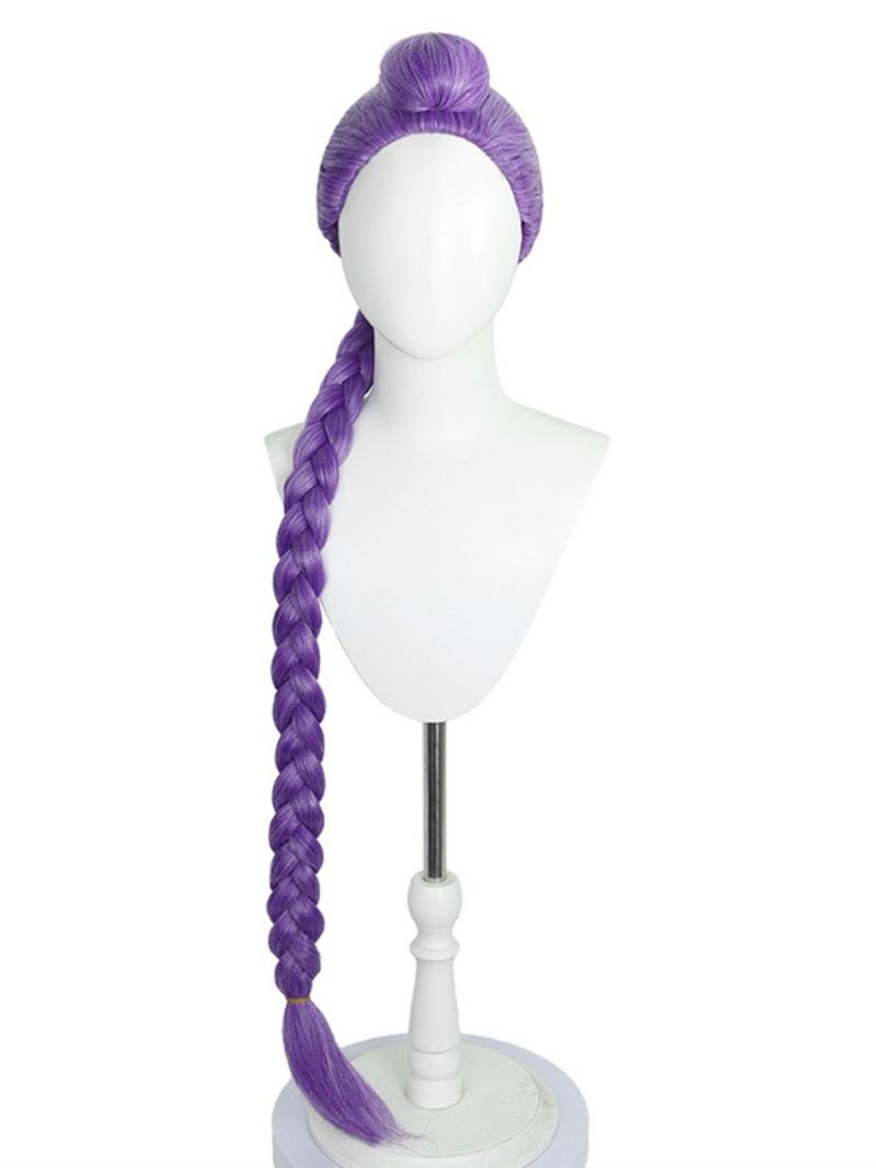 K-Pop Demon Hunter Inspired Cosplay Wig | Anime Style Long Hair Wig for Stage Performance, Dance Cover, Music Video Shoot, Halloween, Theme Party, Comic Event, Photoshoot | Heat Resistant Synthetic Hair