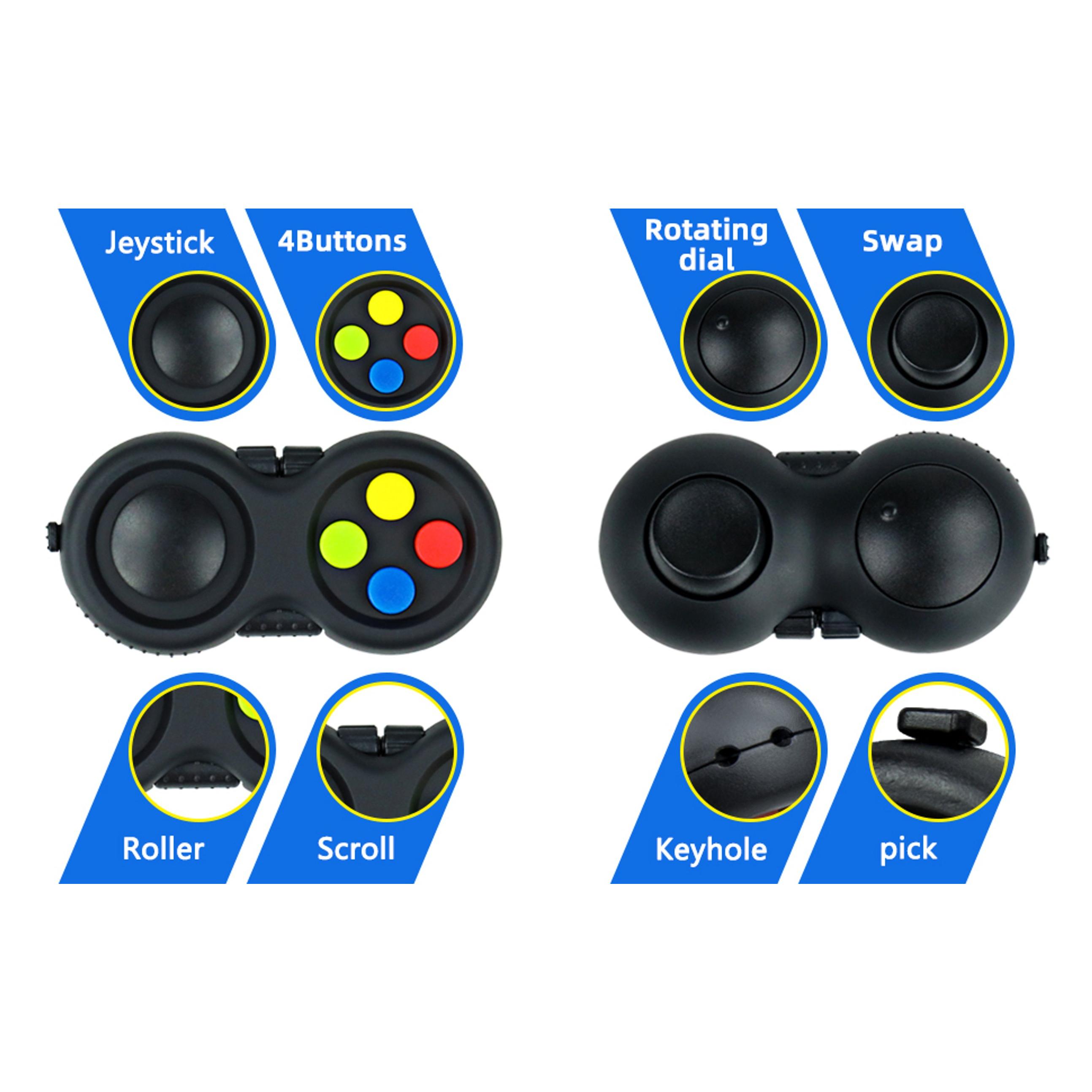 Original Fidget Toy Game, Rubberized Classical Controller Fidget Concentration Toy with 8-Fidget Functions and Lanyard - Excellent for Relieving Stress and Anxietyfidget toys Original Fidget Toy Game, Rubberized Classical Controller Fidget Concentration Toy with 8-Fidget Functions and Lanyard - Excellent for Relieving Stress and Anxietyfidget toys