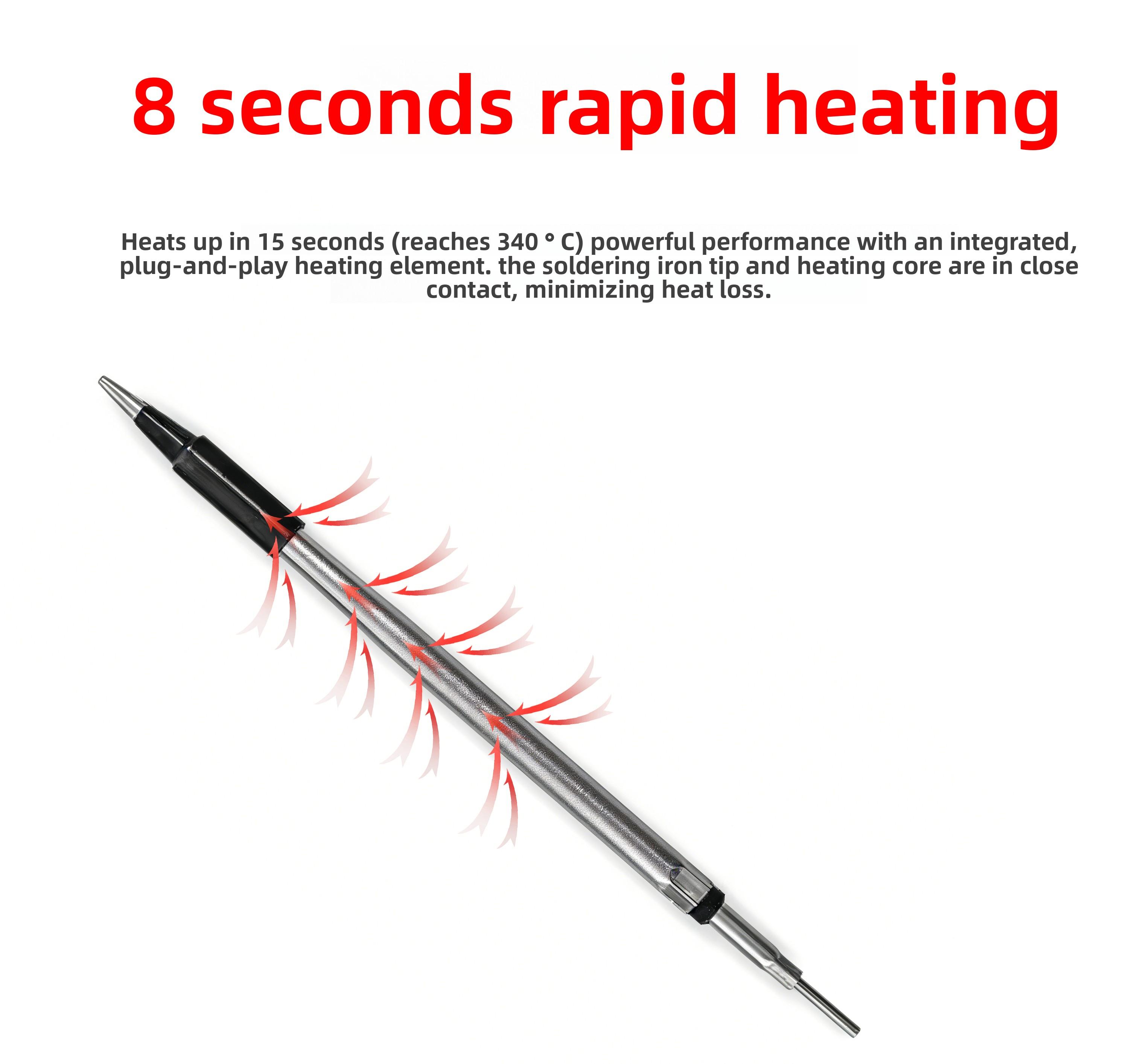 Mini Wireless Soldering Iron Set, USB Rechargeable Portable Cordless Solder Gun, LCD Display Adjustable Temperature, Home Appliance Repair DIY Tool