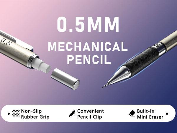 Nicpro Art Mechanical Pencil Set in Case, 4 PCS Metal Drafting Pencil 0.5 mm & 0.7 mm, Lead Pencil with 6 Tube HB Lead Refills, 3 Erasers, 9 PCS Eraser Refills for Artist Writing, Drawing, Sketching Nicpro Art Mechanical Pencil Set in Case, 4 PCS Metal Drafting Pencil 0.5 mm & 0.7 mm, Lead Pencil with 6 Tube HB Lead Refills, 3 Erasers, 9 PCS Eraser Refills for Artist Writing, Drawing, Sketching