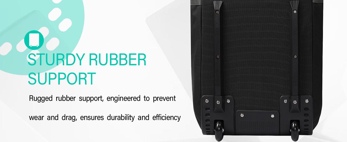 GoHimal Golf Travel Bag with Adjustable Support Rod, 900D Heavy Duty Oxford Fabric Golf Travel Case for Airlines with Wheels