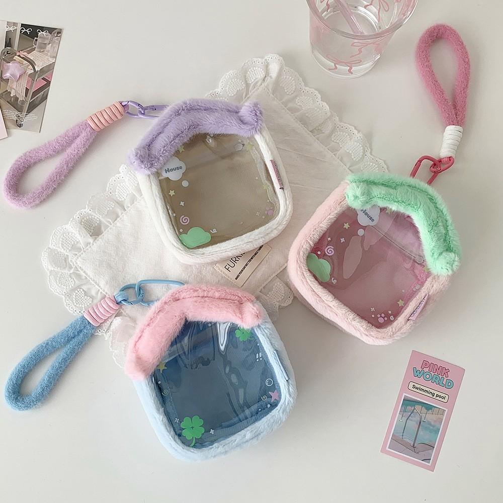 Cartoon Plush Doll Bag, Student Toy House Storage Bag, Anime Figure Cotton Doll Display Hanging Bag, Pain Bag for Collectors