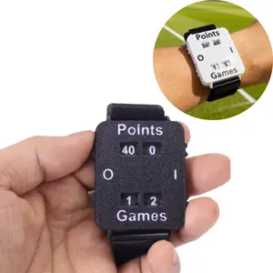 Portable Sports Scoring Wristband, Instant Score Counter, Memory Loss Free, Compatible with Singles/doubles Matches, for Coaches, Referees, Players