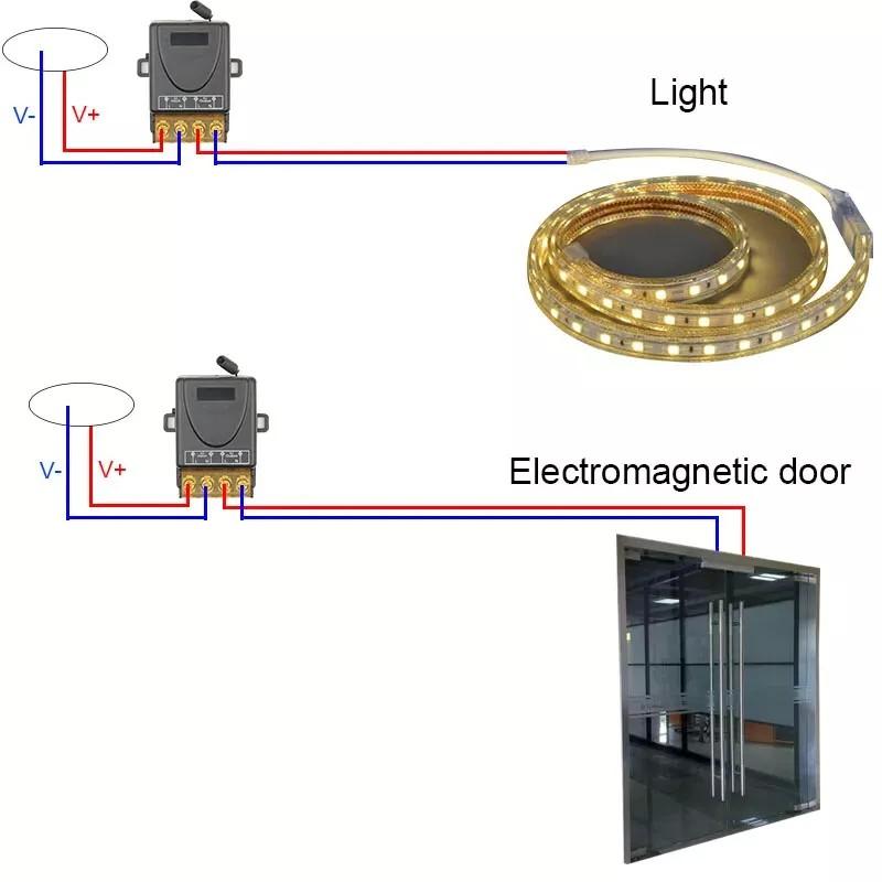 Universal 433Mhz Remote Control Wireless Switch DC 9V 12V 24V 72V 30A Remote Relay