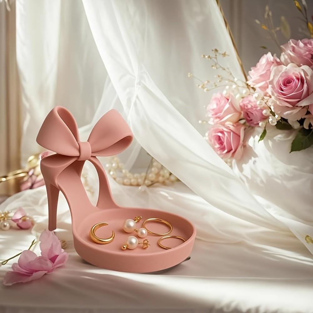 3D Printed High Heels Jewelry Tray, Decorative Organizer for Rings Earrings Necklaces, Vanity Decor Ornament, Creative Gift for Women