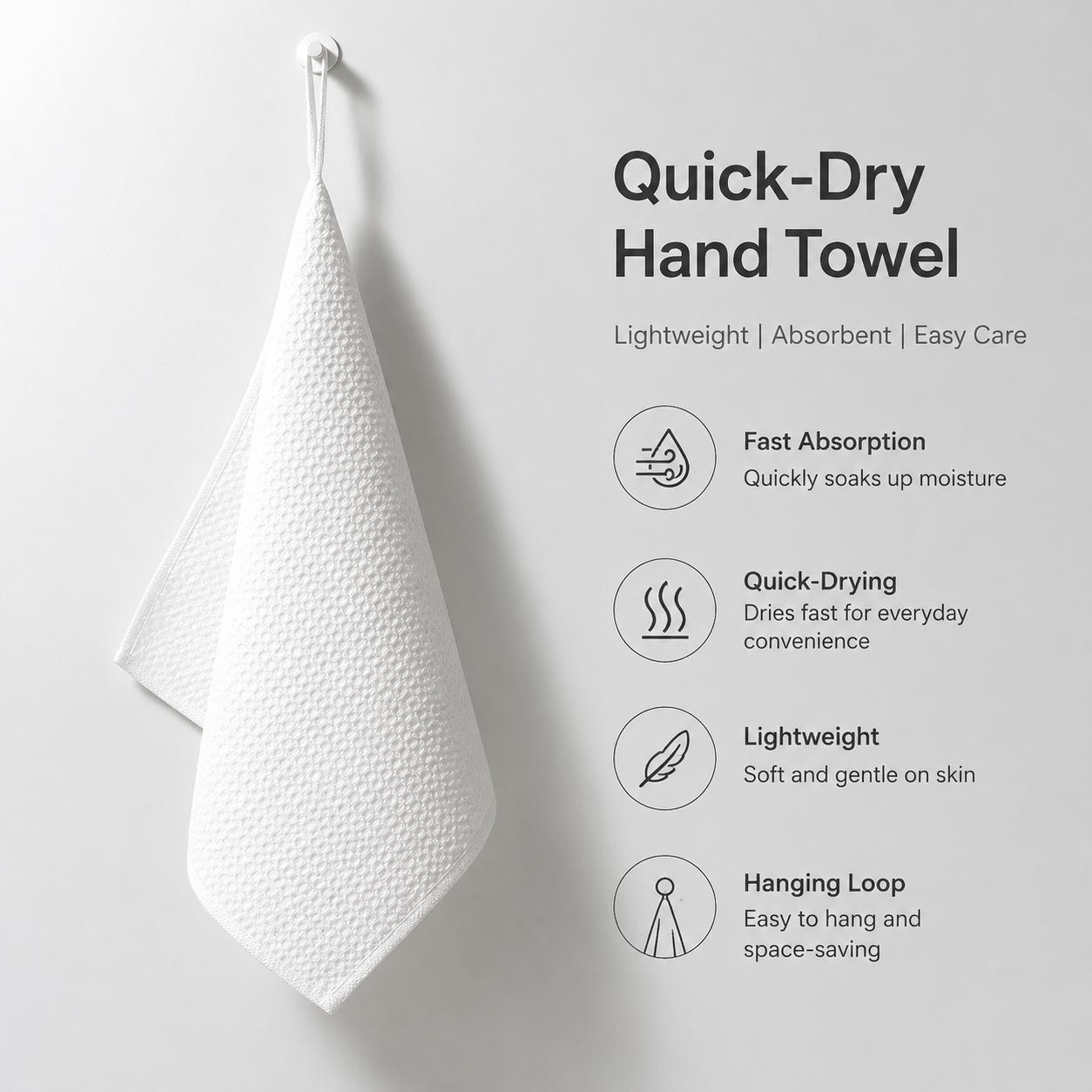 Premium 2-Pack 30x30cm Waffle-Weave Microfiber Towels - Absorbent Cloth for Baristas, Coffee/Espresso Machines, Kitchen Countertop Maintenance, Lint-Free, Quick-Drying Cleaning Cloths, 2Pc- 30 * 30Cm White