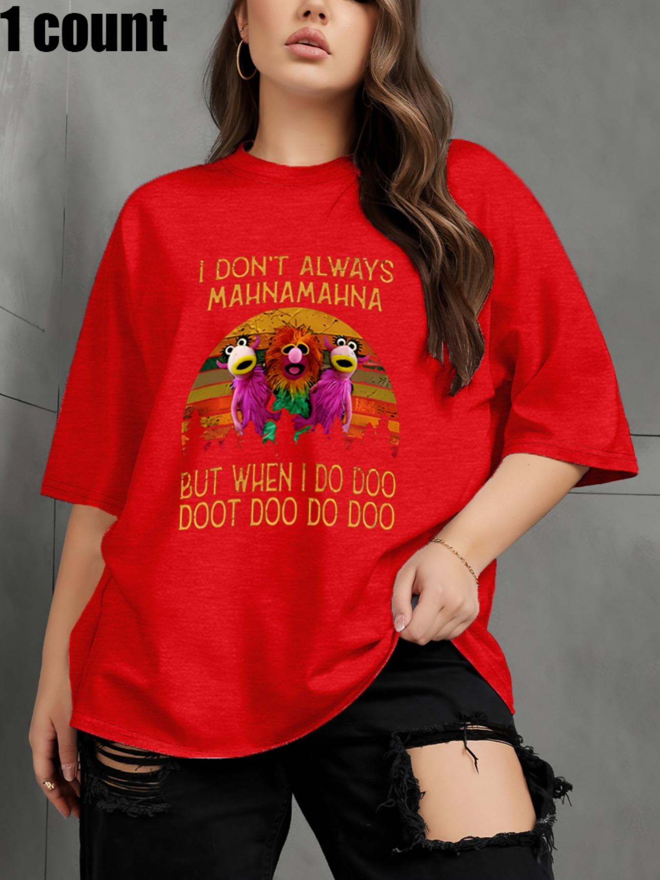 【Plus Size】 Letter Print Round Neck Tee, Casual Short Sleeve Crew Neck T-shirt for Daily Wear, Women Clothing for All Seasons