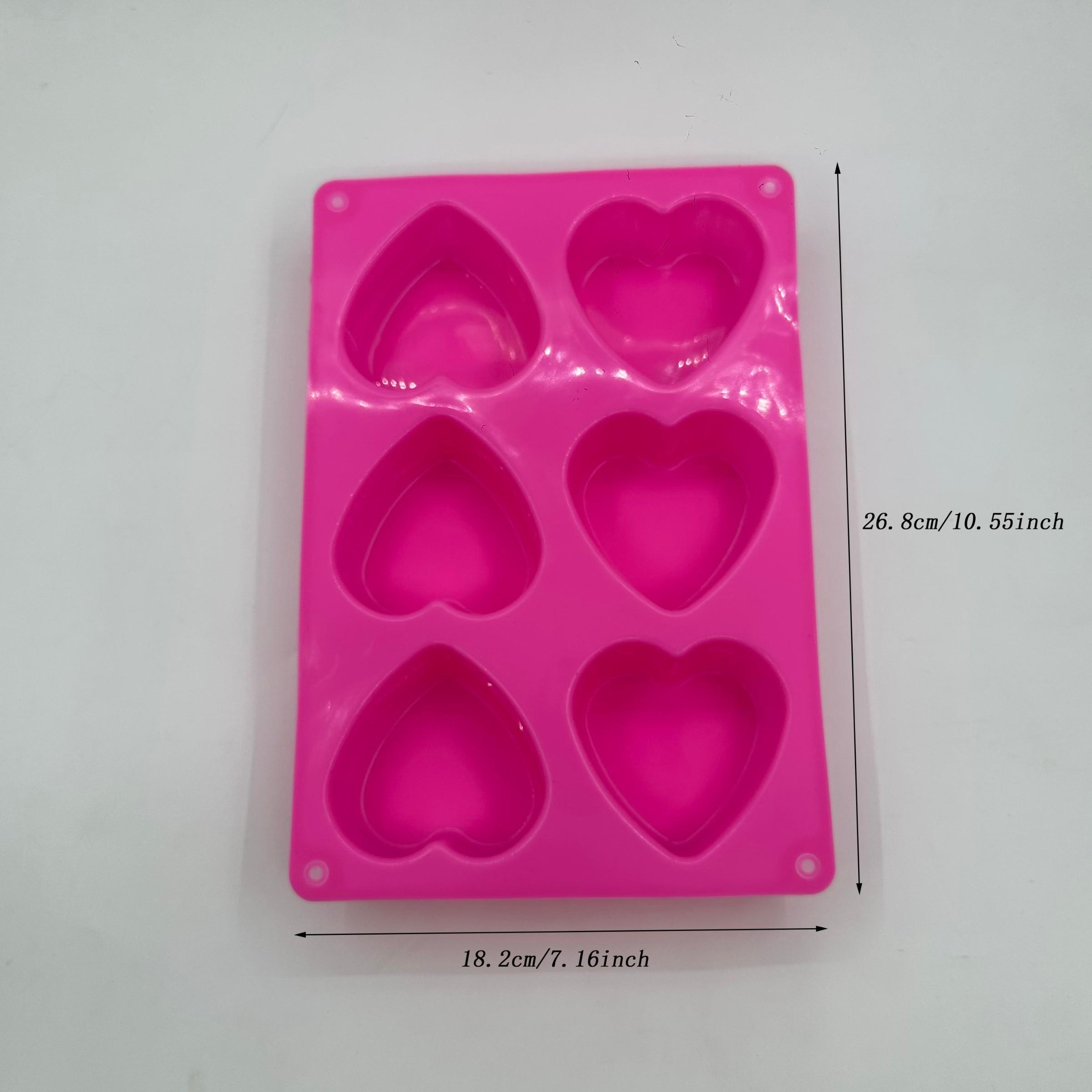 Heart Shaped Silicone Chocolate Mold, Cake Mold, DIY Soap Mousse Mold, Valentine's Day Chocolate Mold, Jelly Pudding Mold, Candle Mold