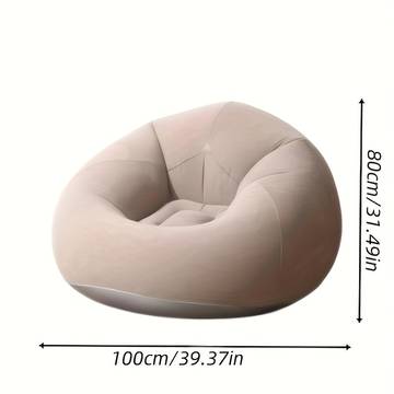Large Inflatable Lazy Sofa Chair PVC Material Beanbag Couch Living Room Outdoor Camping Sofa, Comfortable and Portable Seat