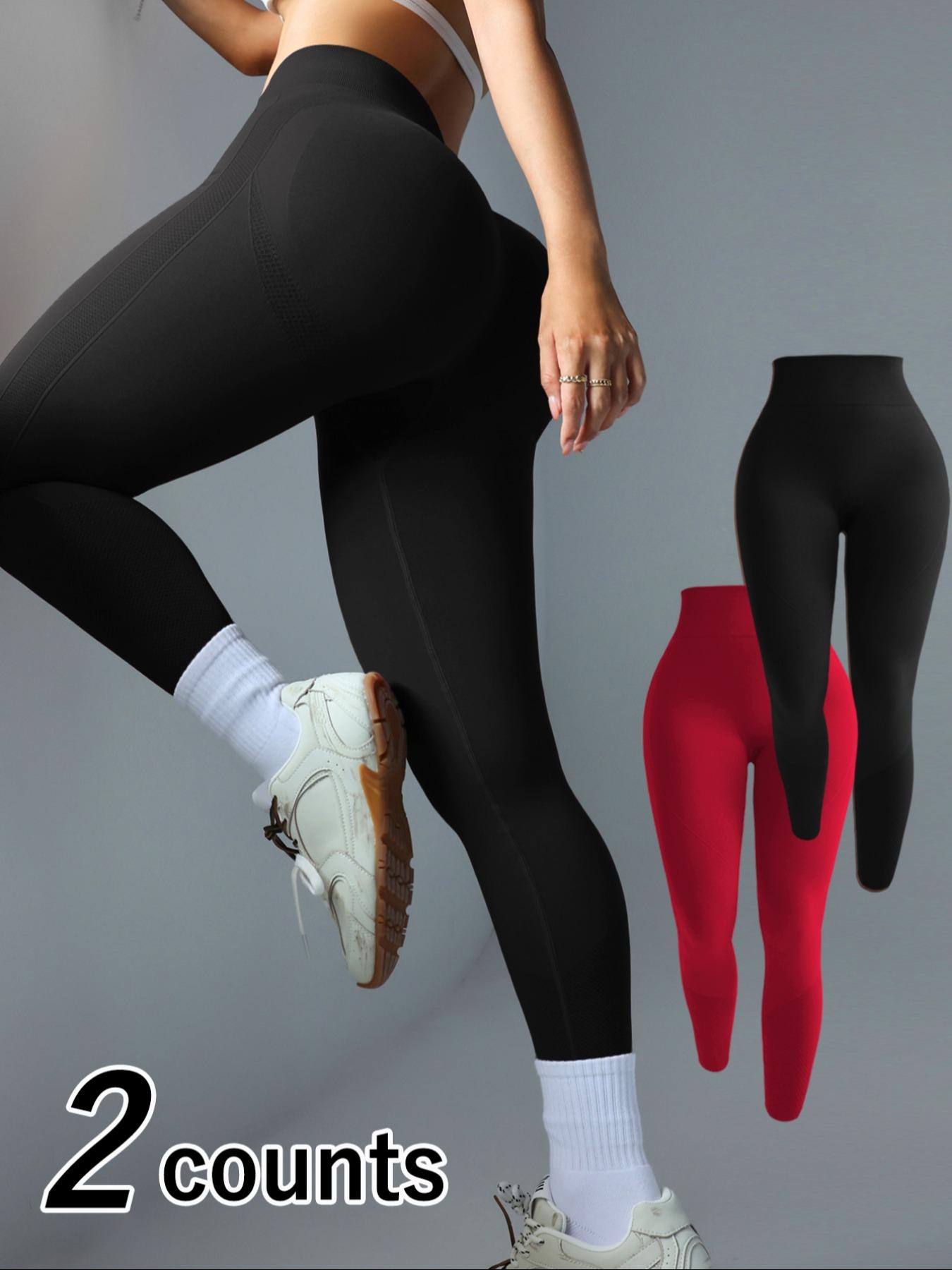 Women's High-Waisted Sporty Tight Yoga Pants, Elastic Fabric, Breathable Comfort, Suitable for Gym and Daily Use, All Seasons, Skinny Yoga Bottoms