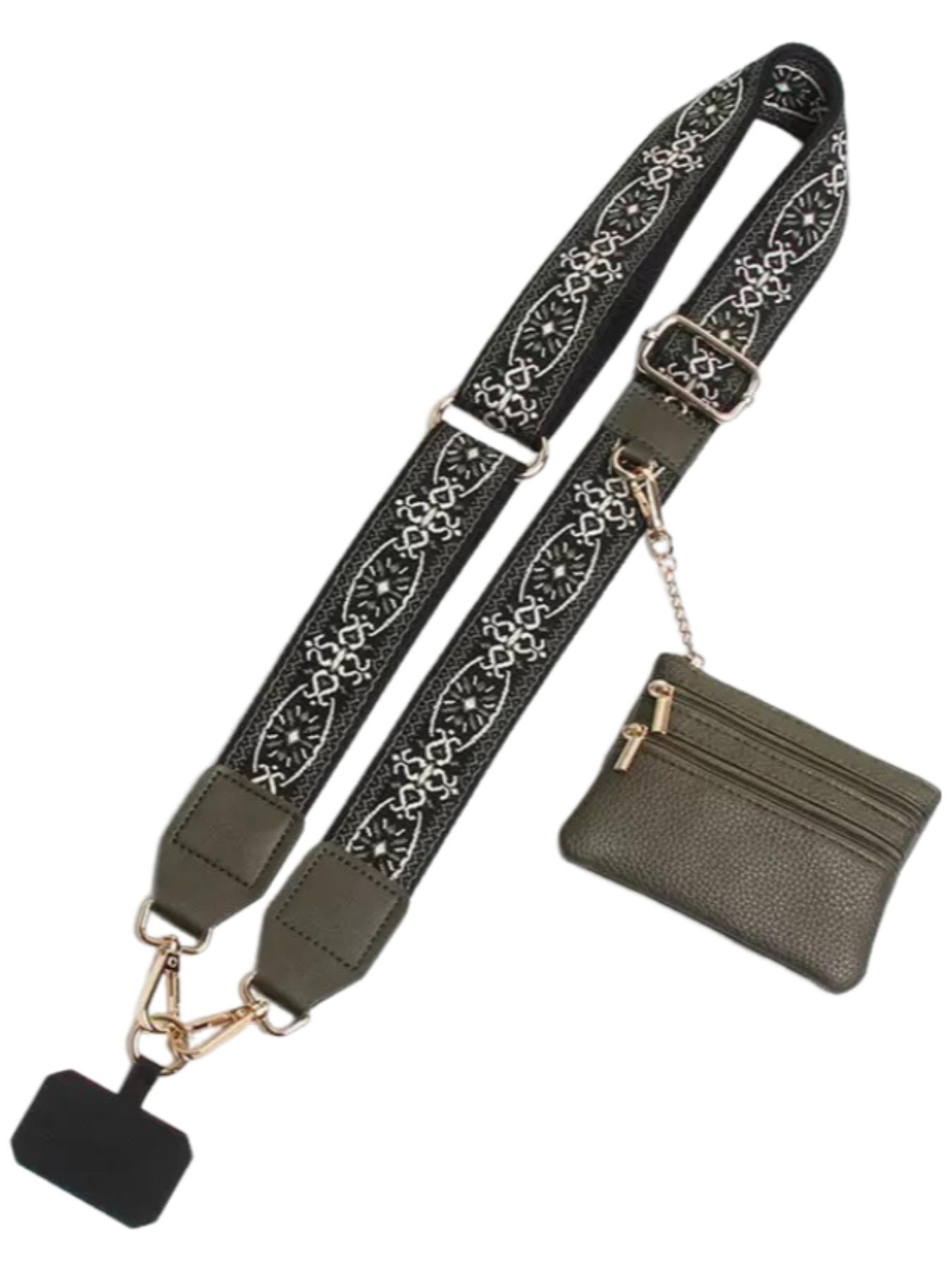 Retro ethnic pattern, adjustable, can be used as mobile phone straps, bag straps, crossbody model mobile phone straps with wallet, bag straps, zipper bags, crossbody straps with wallets, Mother's Day gifts, birthday gifts, Versatile Strap