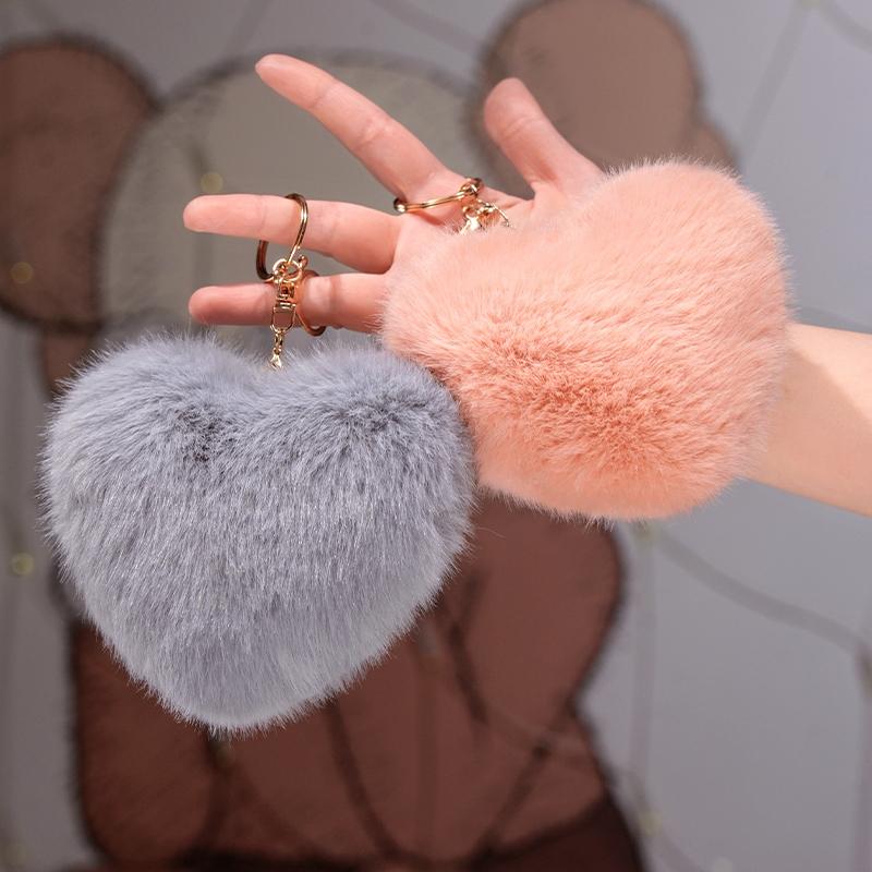 Heart Pillow with Pillow Core, Love Gift, Large Heart Shape, Sherpa Material, Room Décor, Throw Pillows for Living & Bedroom