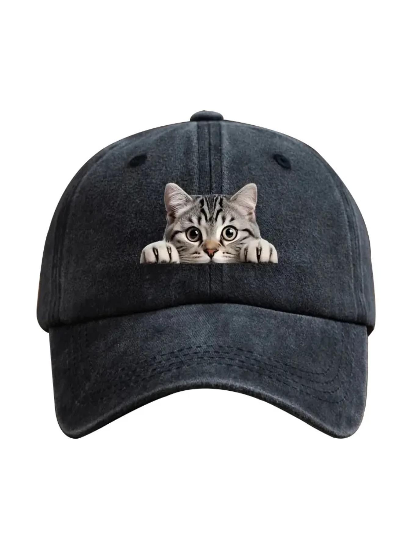 Fashion Washed Cotton Denim Baseball Caps Men Women Vintage Animal 3D Print Outdoor Sports Trucker Dad Hat Female Male Sun Hats
