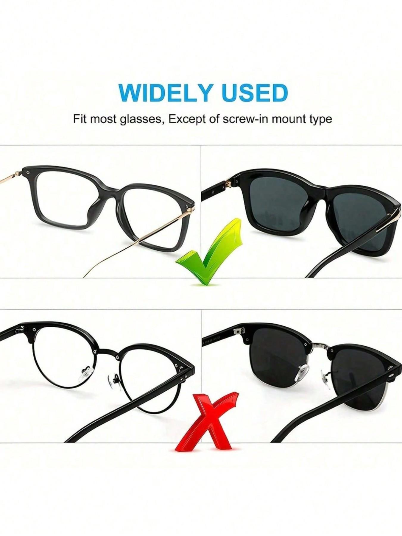 Soft Silicone Nose Pads - Non-Sli p Enhanced Air Chamber Suitable For All-Plastic Frame Nose Pads Concave And Convex D-Type Nose Pads Glasses Accessories Tasteless Eye Protection Accessories