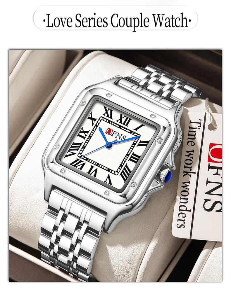 1Pcs Fashion Elegant Design Women's Watches, Stainless Steel strap/Zinc Alloy Case, Luxury Brand Business Lady Quartz Wristwatch Waterproof, Classic Simple Casual Women Watch, Watches For Woman Mother Holiday Birthday Gifts