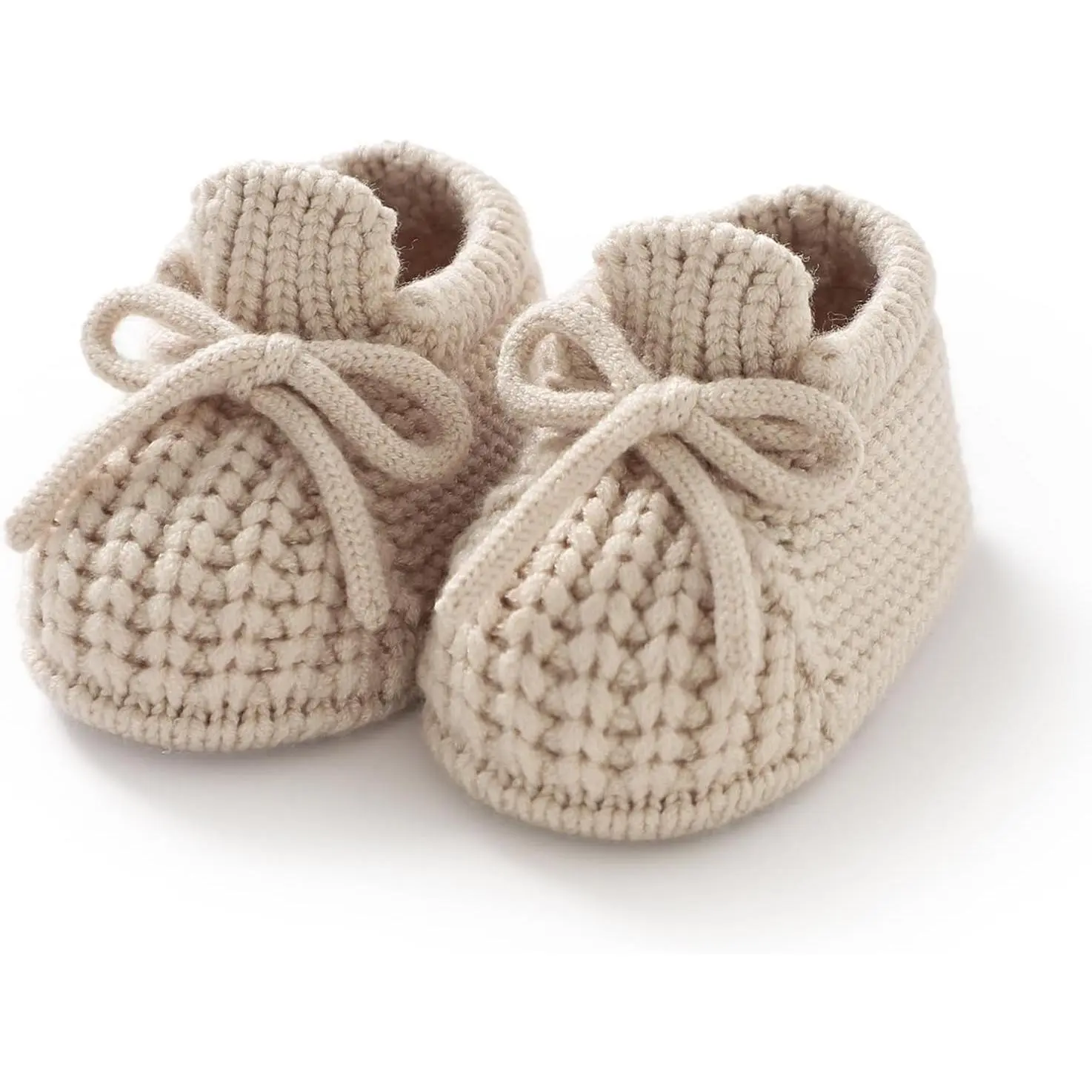 Cozy Warm Knit Baby Booties - Soft First Shoes for Newborn Baby Boys and GirlsGift
