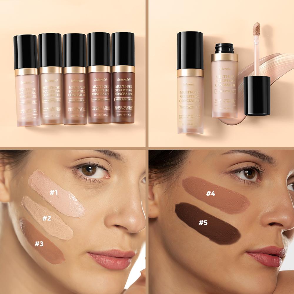 Multifunctional Concealer Stick, High Coverage Cream Texture, Waterproof Sweatproof Long-Lasting, Face Body Use, Full Coverage Foundation, Matte Concealer, Matte Makeup Finish, Perfecting Complexion Stick
