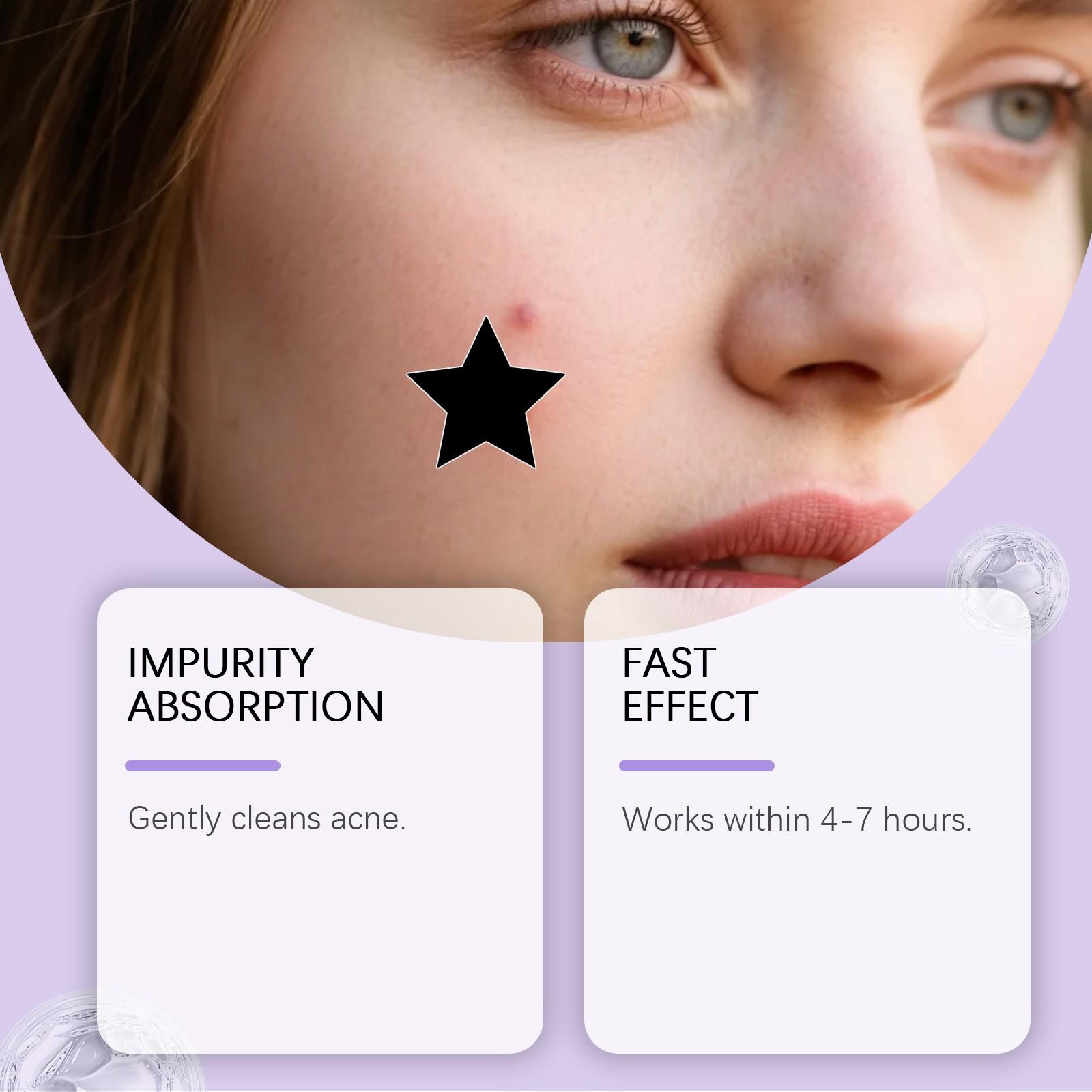 Jaysuing Star Acne Patch | Cute Star Design Covers Acne & Gentle Care for Blemish Skin