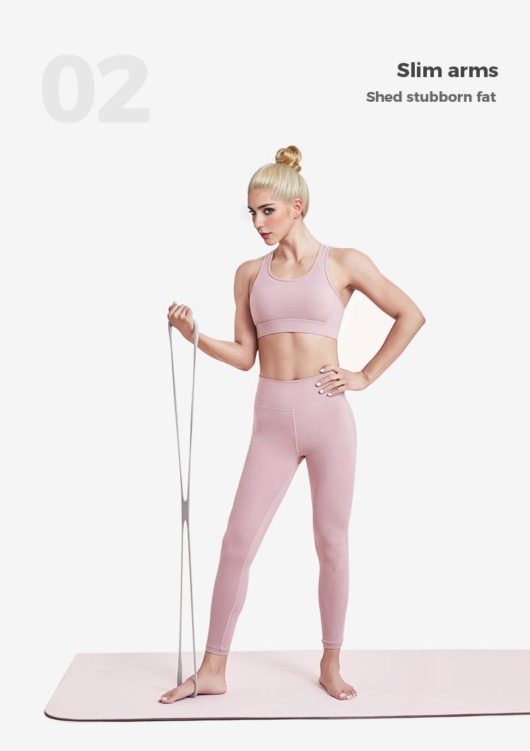 KEEP Resistance Bands Figure 8 Exercise Bands for Women 8 Shaped TPE Material for Arms Chest Expander Yoga Gym Fitness Muscle Training Equipment Stretching Gear