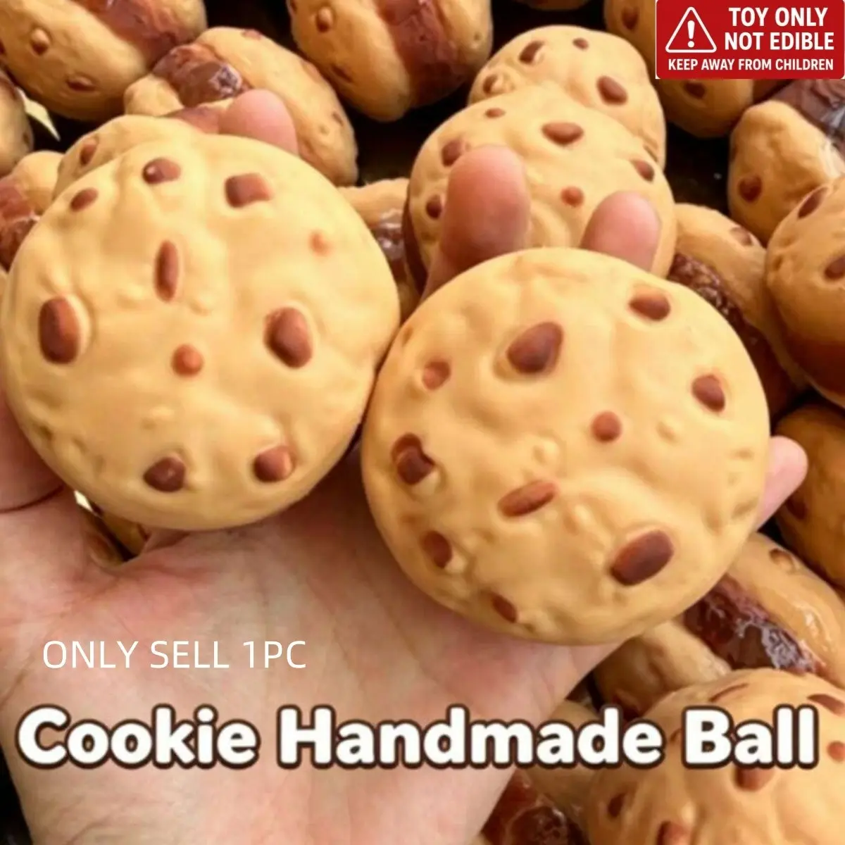 Realistic Building Block Chocolate Cookie Shaped Squeeze Toy, Crunchy Sound Non-Rebound Soft Squishy Stress Relief Toy, Slow Rising Soft Sensory Toy, Suitable For Anxiety Relief, Mini Desktop Decoration, Creative Gift For Birthday, Halloween, Christmas