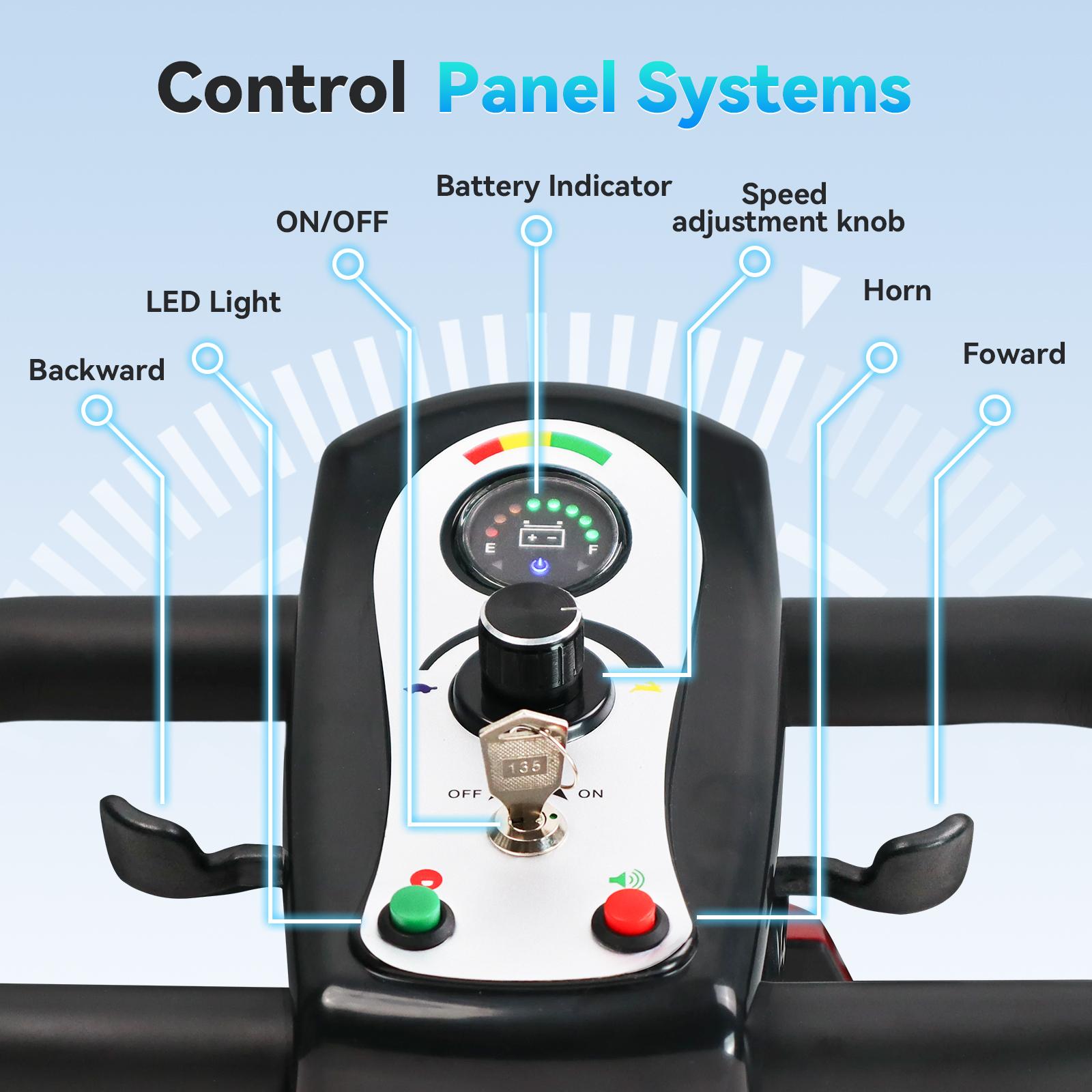 HOMYKING Mobility Scooter for Adults - 15-Mile Range, Precise Adjustable Speed, Electromagnetic Braking, 360° Swivel Seat, Ideal for Shopping & Short Journeys, Christmas Gifts, Black Friday Specials