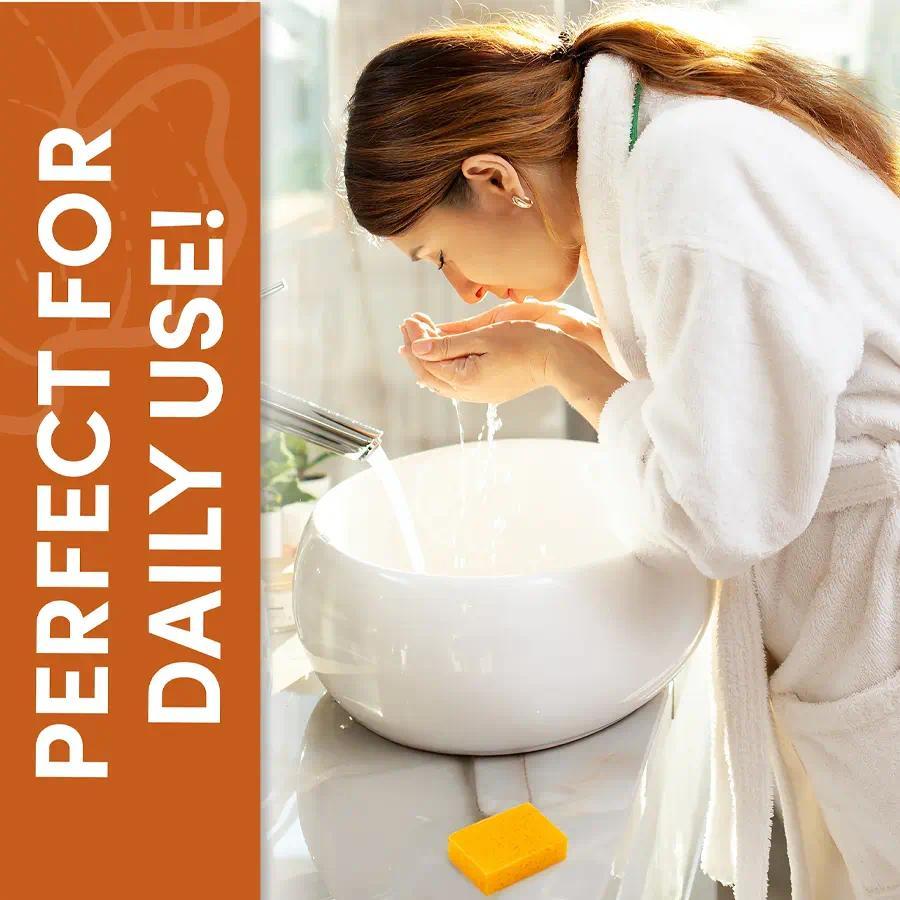 3PCS Lemon Turmeric Kojic Acid Soap Bar Cleanser – Dark Spot Remover for Face & Body | Brightening Turmeric Kojic Soap for Glowing Skin Cleansing