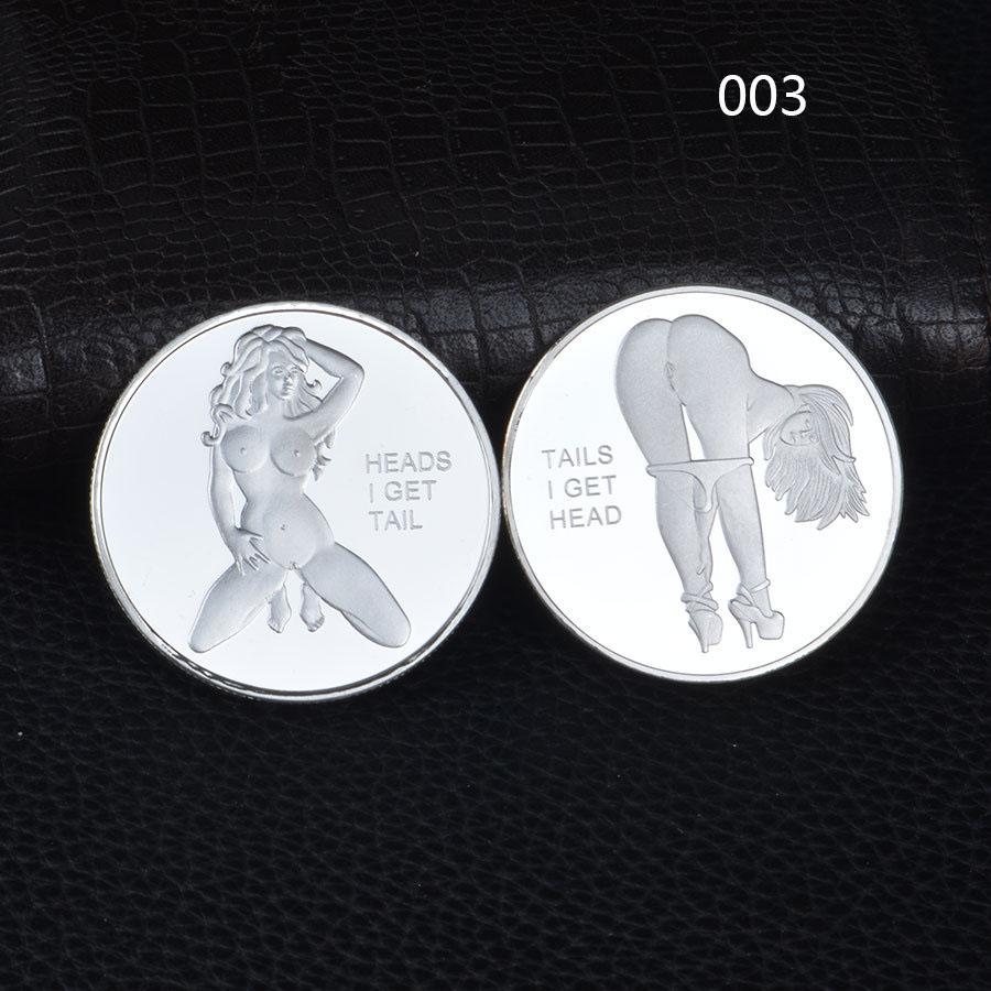 New Creative Sexy Lady Coin Silver Color Memorial Coin, Ancient Copper Goddess, Alternative Valentine's Day Gift