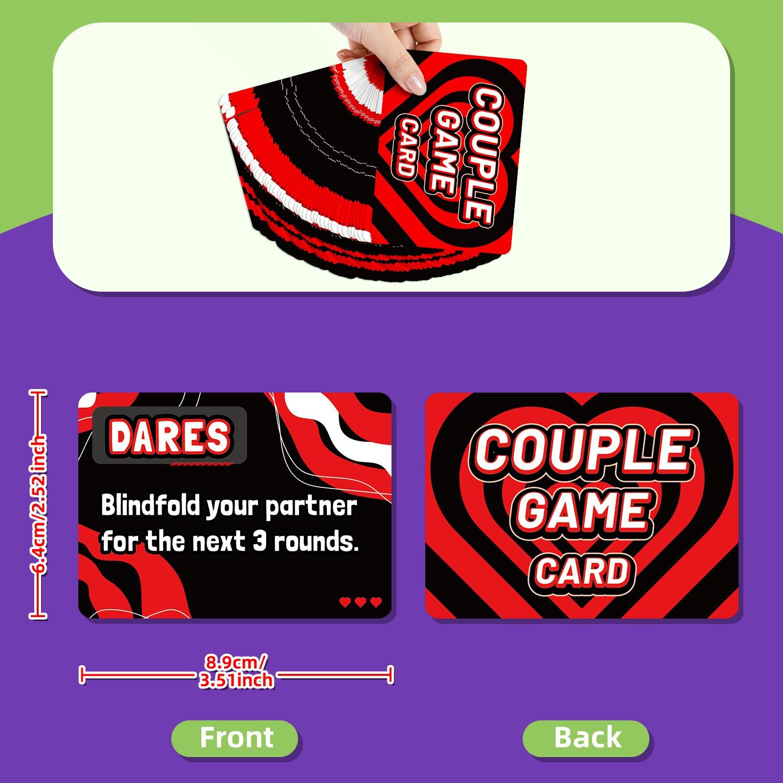 Couple Game Card  50 Pairs Interactive Game Cards, Fun Couple Games for Dates, Anniversaries, Home Leisure, Valentine's Day Gifts, Enhance Relationship