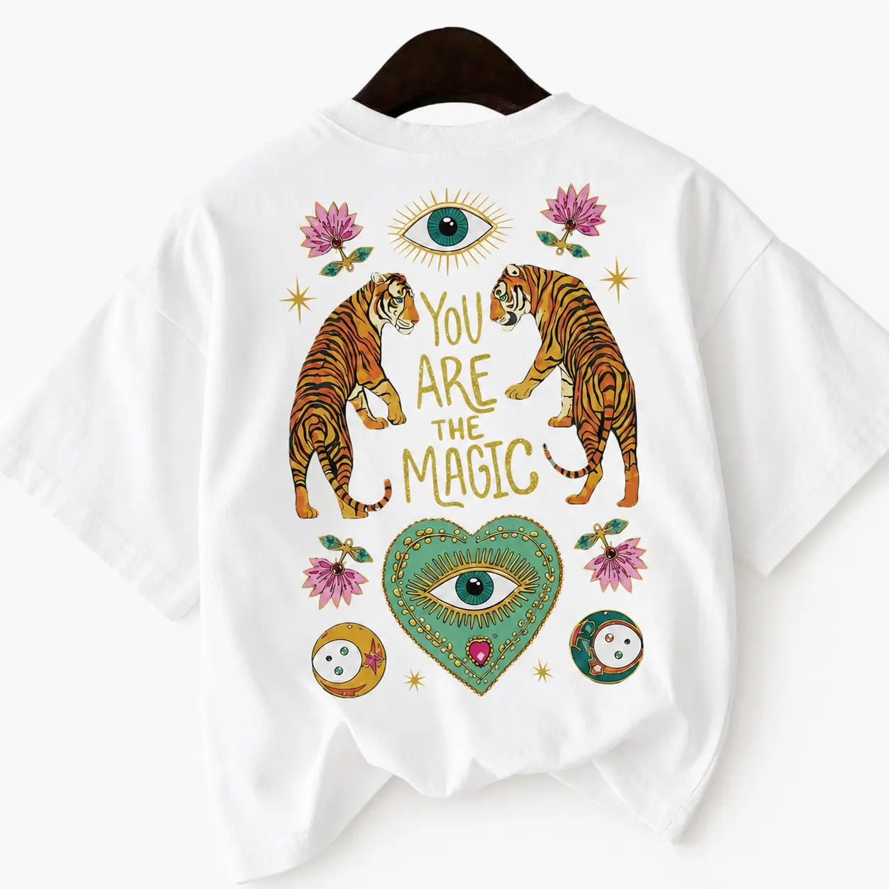Women's Floral Graphic Cotton T-Shirt, Soft Breathable Short Sleeve Tee for Summer, Thanksgiving, and Easter