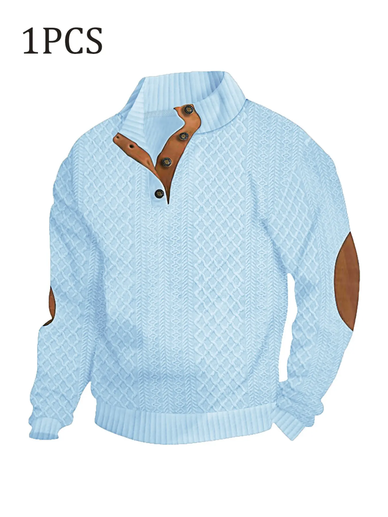 【Black Friday】Men's retro casual color-matched jacquard button-up pullover hoodie, regular fit casual long-sleeved pullover with hood, suitable for spring and autumn seasons, fashionable men's knitwear, the top choice for daily wear