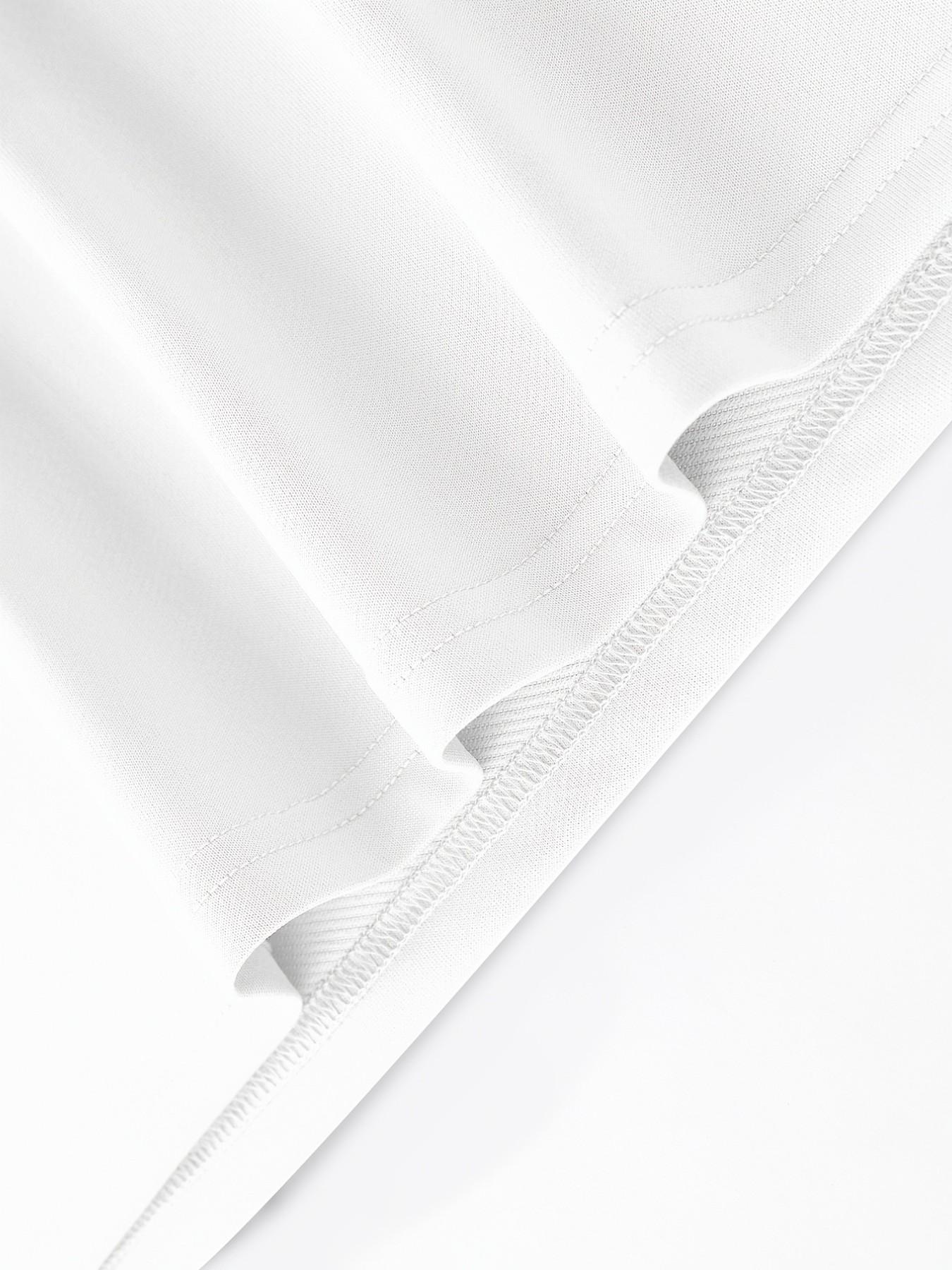 Men's Geometric Print Long Sleeve Fitted Casual Top, All-Seasons Sporty Streetwear, No Zipper, Without Button, with Collar