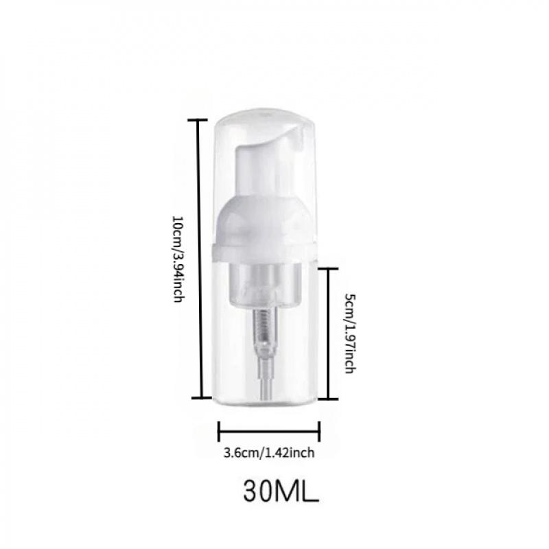 Refillable Cosmetic Foam Bottles 30ml to 100ml Options Sleek Bottle for Labeling Perfect for Travel and Home Use