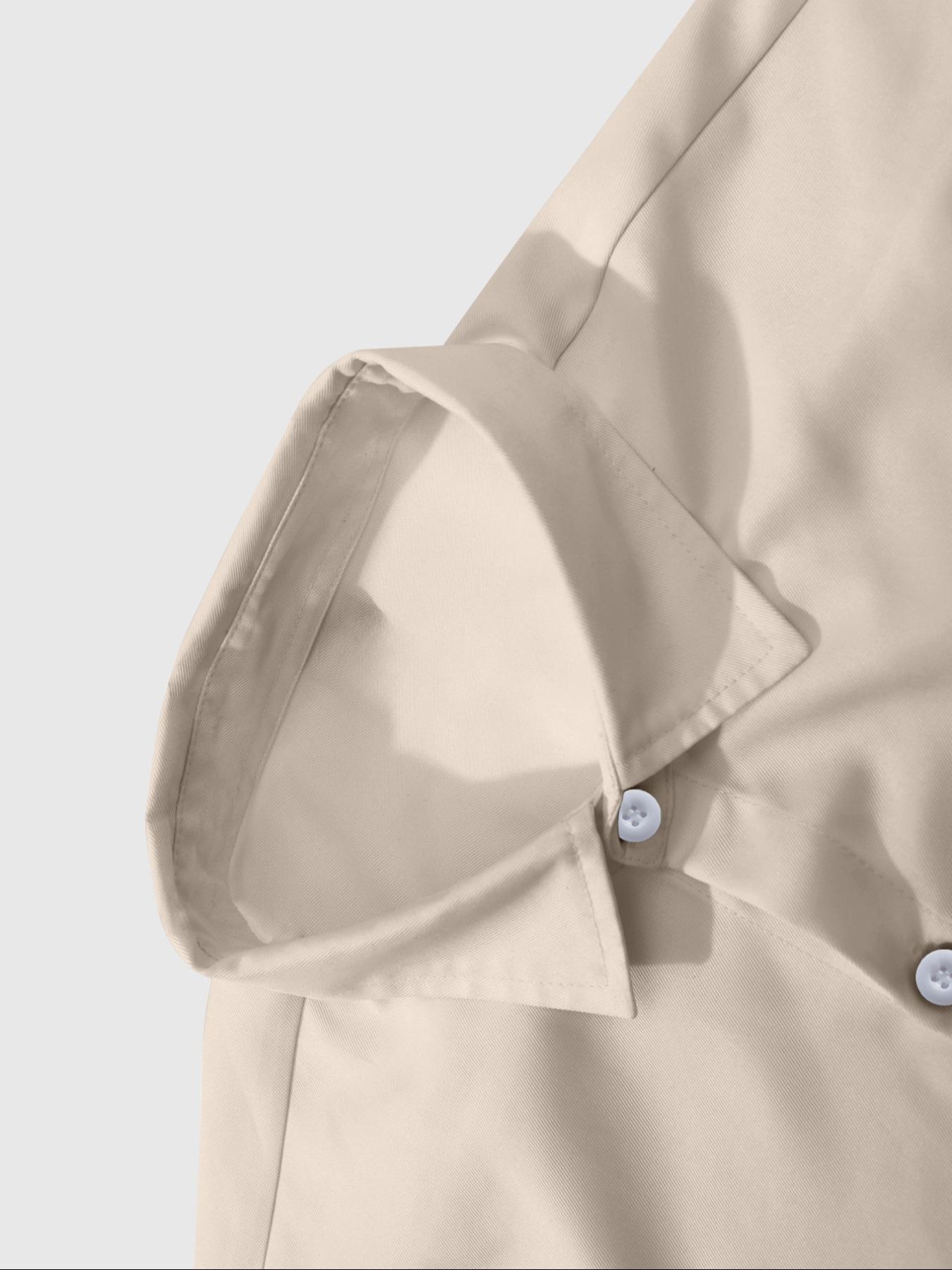 Men's Autumn Casual Long Sleeve Fitted Shirt, Trendy Denim Print Design, Modern Style, Fashionable & Versatile, Comfortable Fit